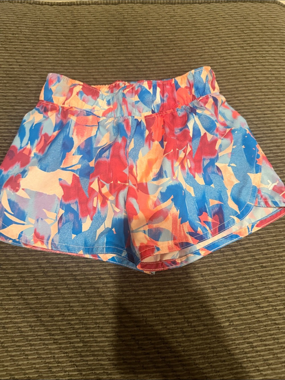 Old Navy Girls Multicolor Abstract Print Elastic-Waist Shorts